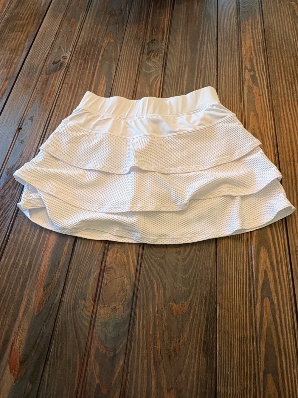 Kyodan white tennis multi tier skirt built in shorts XS